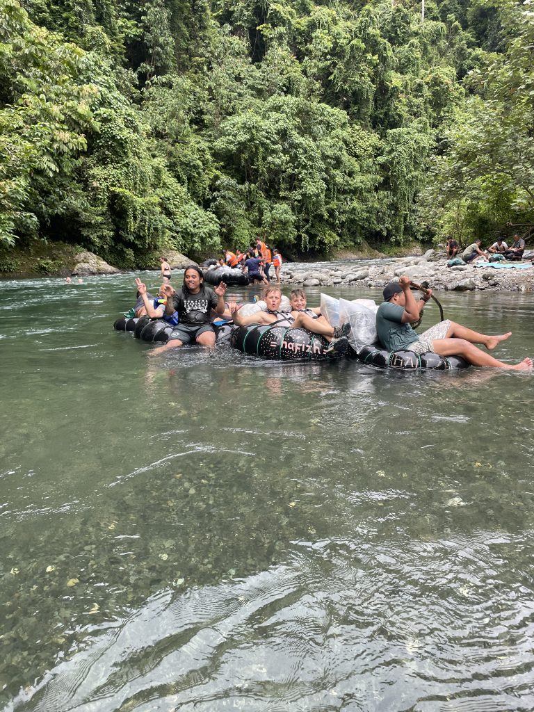 traditional rafting back to hotel